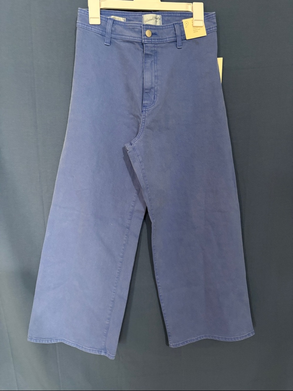 Y2K Universal Thread Wide-Leg Cropped Jeans in Blue